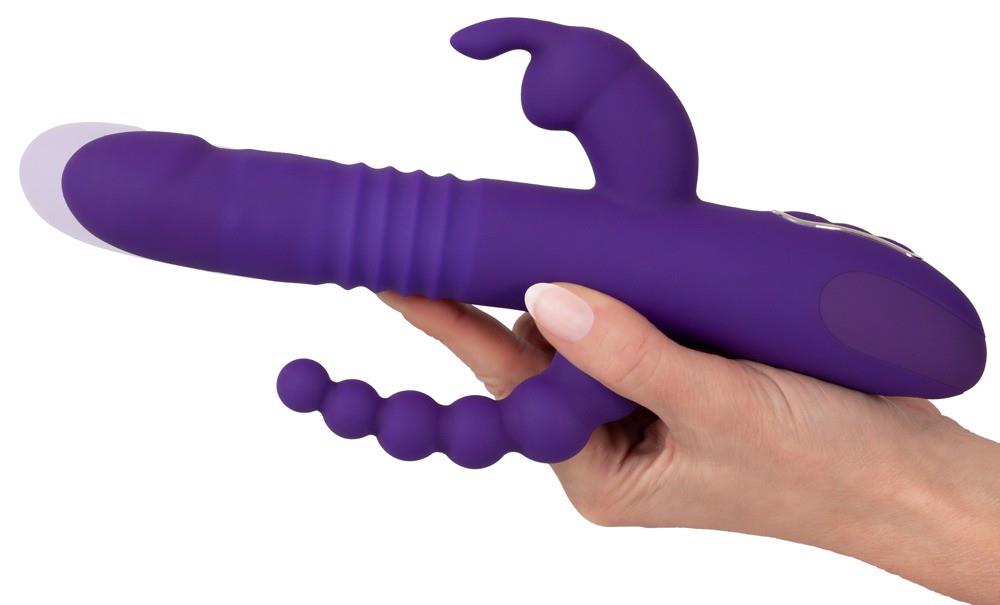 6-Wibrator króliczek Sweet Smile Triple Thrusting USB-6