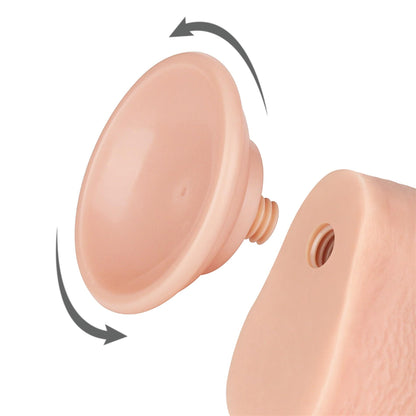 6-9'' Sliding Skin Dual Layer Dong Flesh-6