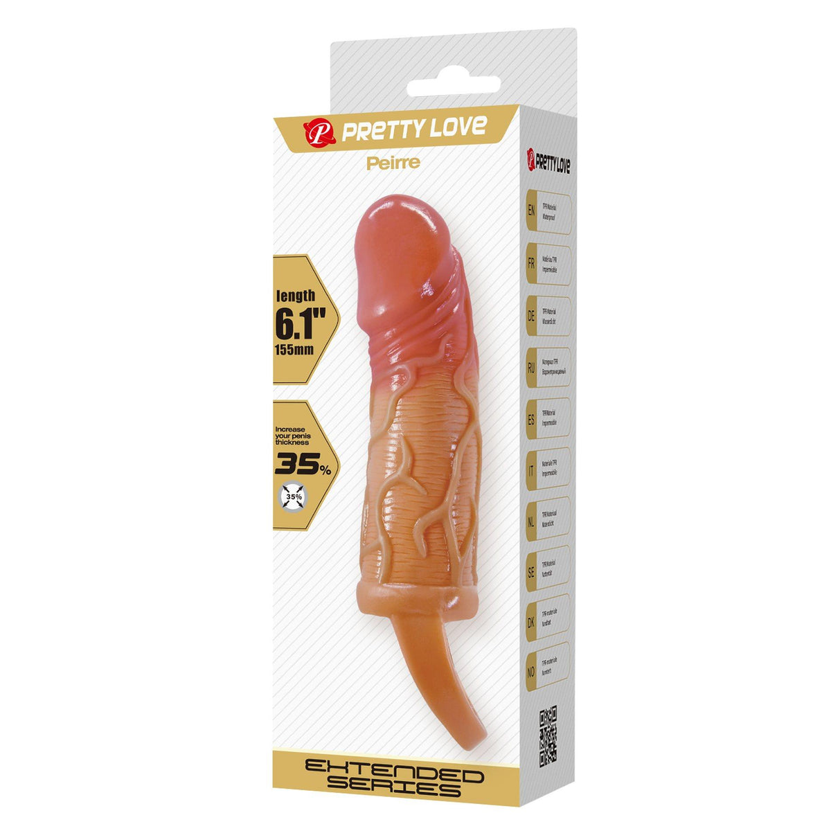 4-Przedłużka na penisa Pretty Love Peirre 15,5 cm wodoodporna-4