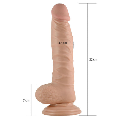 7-8.5"" Real Extreme Dildo Flesh-7