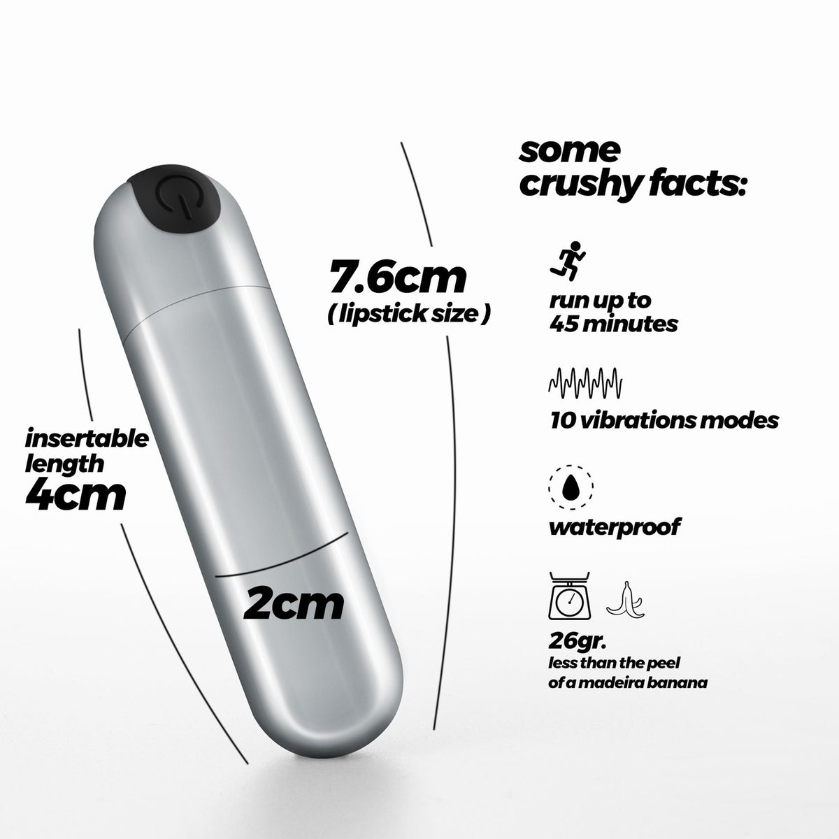 5-Wibrator mini Crushious iMoan srebrny USB 7,6 cm-5
