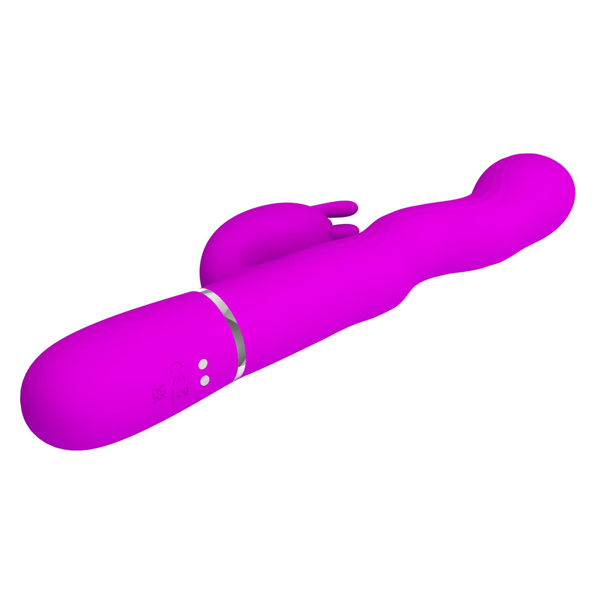 5-Wibrator króliczek falujący Pretty Love Laursen fioletowy USB-5