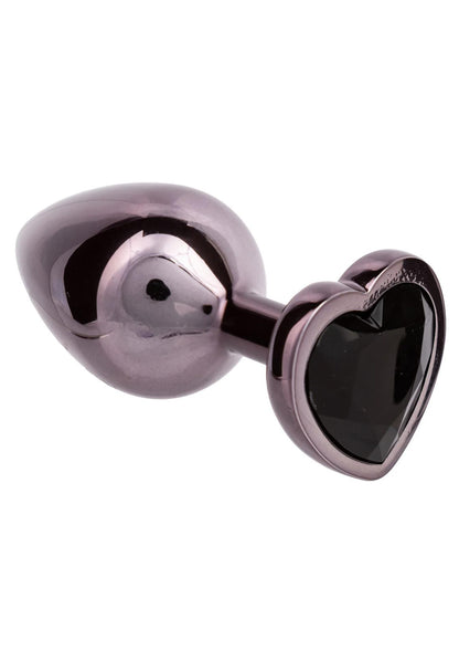 6-Korek analny Diamond Heart Large Calexotics srebrny 7 cm-6