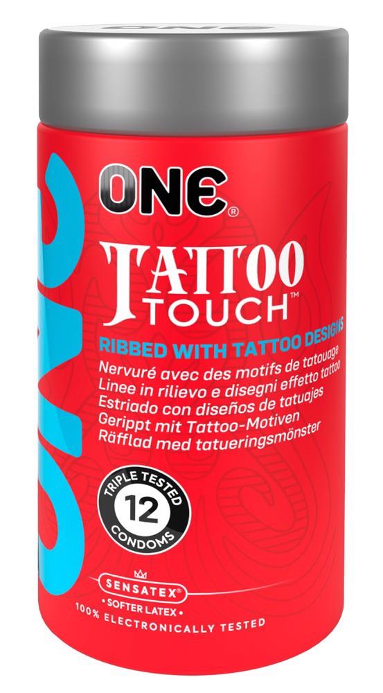 7-Prezerwatywy ONE Tattoo Touch teksturowane 12 sztuk-7