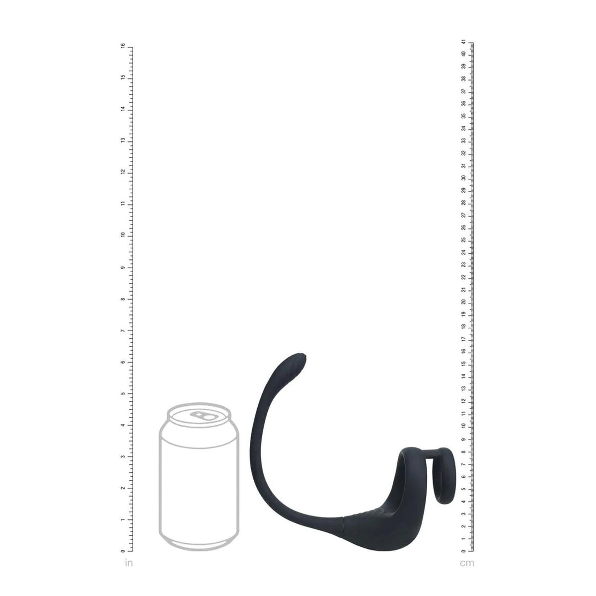 7-Dual Motor Silicone Cockring with Prostate Stimulator - Black-7