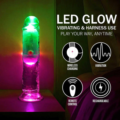 5-Wibrator LED RealRock przezroczysty TPE 16,5 cm-5