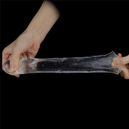 5-Flawless Clear Penis Sleeve Add 2''-5