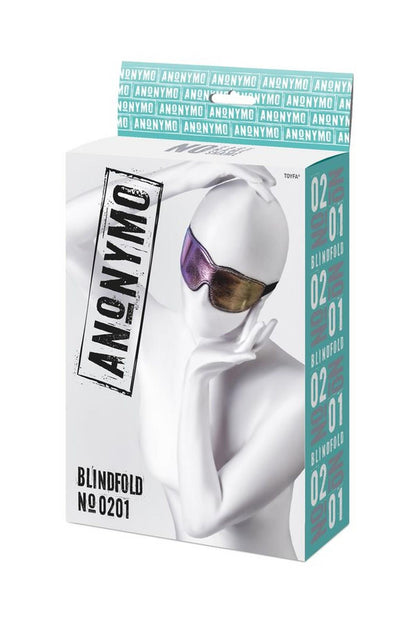 8-Maska BDSM Anonymo PVC z nadrukiem 27,5 cm-8