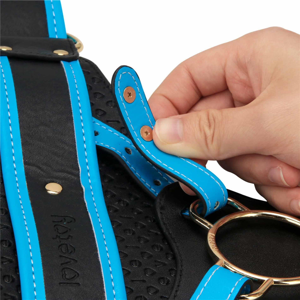 8-Vibrating Enhanced Strap on Set 9.5'' XS/S/M-8