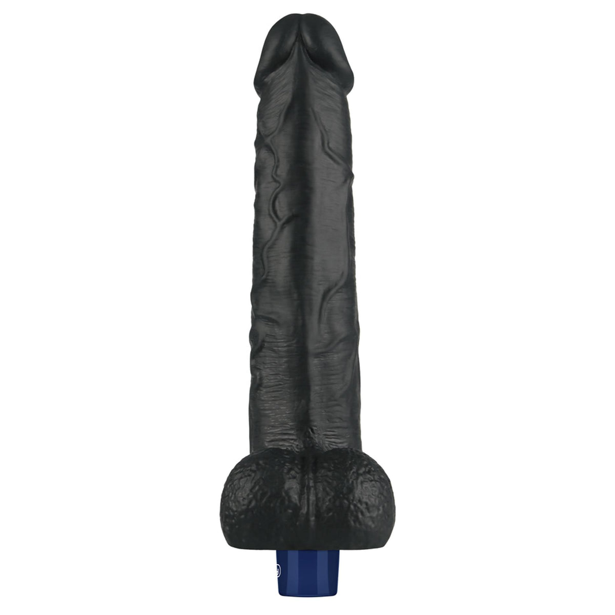 14-Dildo wibrujące realistyczne Lovetoy TPE czarne 27cm ładowane-14