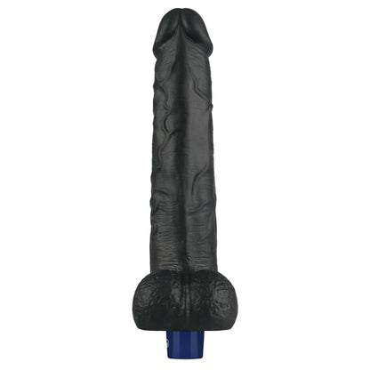14-Dildo wibrujące realistyczne Lovetoy TPE czarne 27cm ładowane-14
