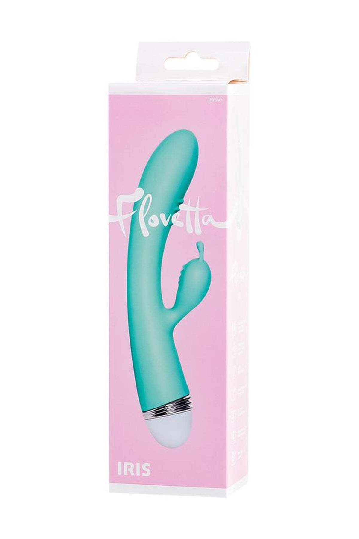 8-Wibrator króliczek Flovetta Iris silikonowy miętowy USB 22 cm-8