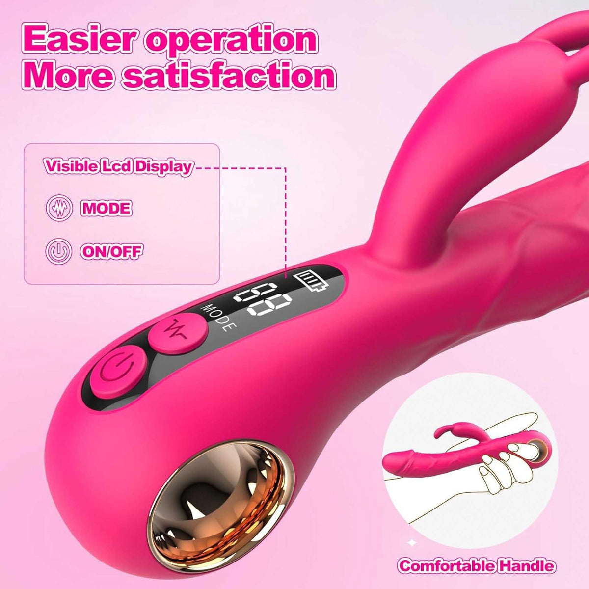 12-Wibrator króliczek punktu G B-Series Cute silikonowy USB 22 cm-12