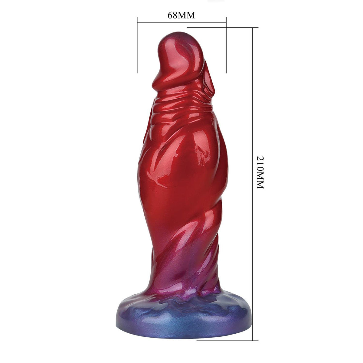 7-Dildo silikonowe nadmuchiwane monster Shadow Behemoth 22 cm Power-7