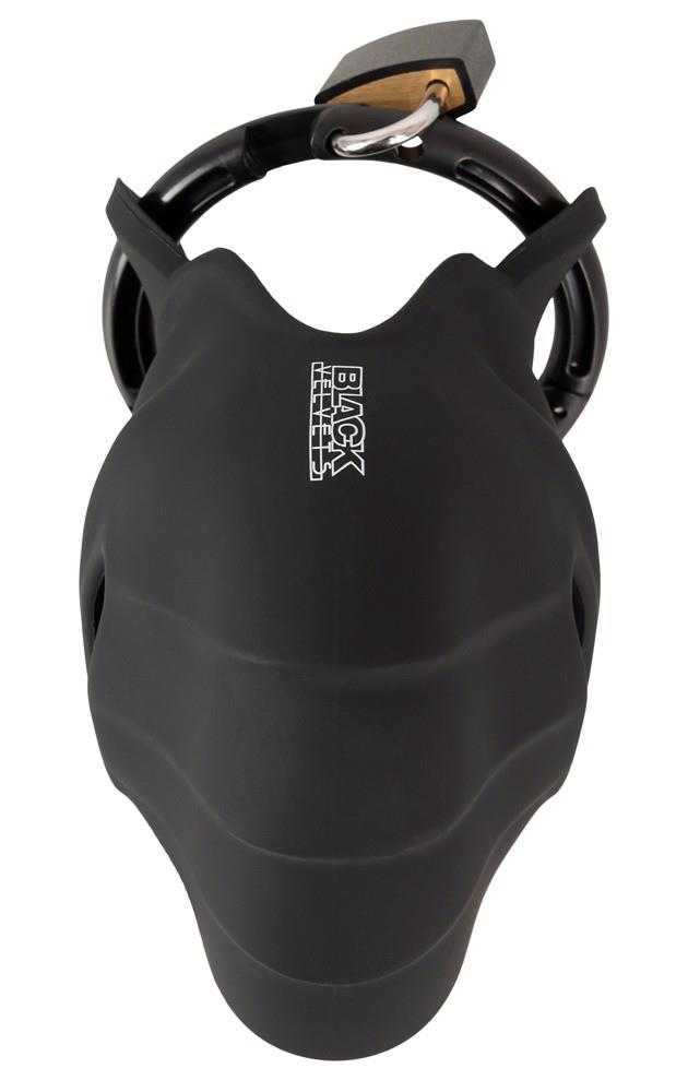 8-Black velvets Cock & Ball cage-8