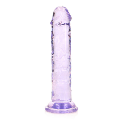 5-Żelowe przezroczyste dildo realistyczne z przyssawką RealRock 14,5 cm-5