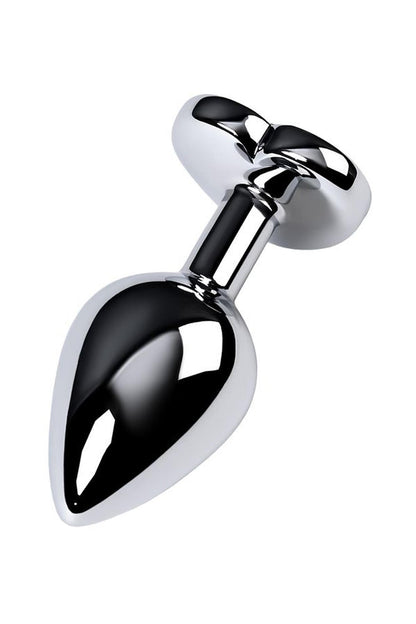 6-Korek analny metalowy TOYFA z czerwonym kryształkiem 8 cm-6