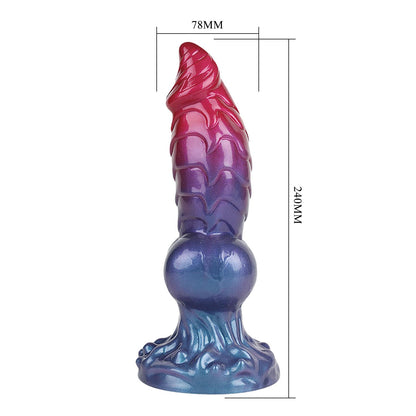 5-Power Monsters Eldritch Sentinel – 24 cm Rippled Monster Silicone Dildo-5