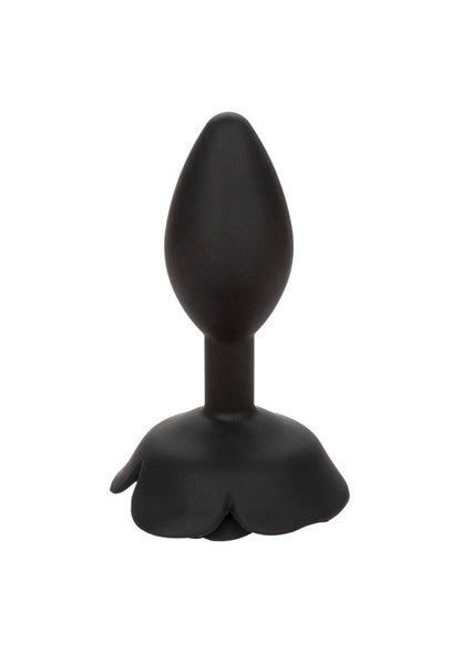 5-Korek analny silikonowy Calexotics Forbidden Rose duży czarny-5