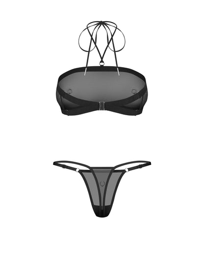 7-Siatieczkowy transparentny komplet bielizny Obsessive Orinelle L/XL-7