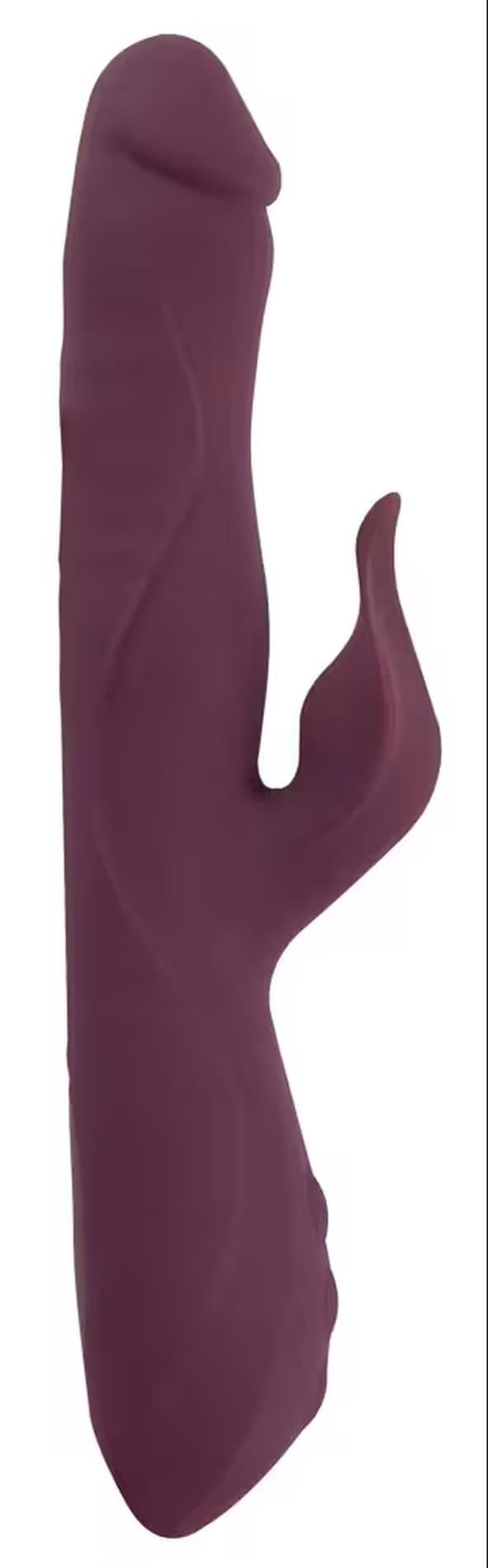 7-Wibrator króliczek Javida z pchnięciem i perełkami USB C-7