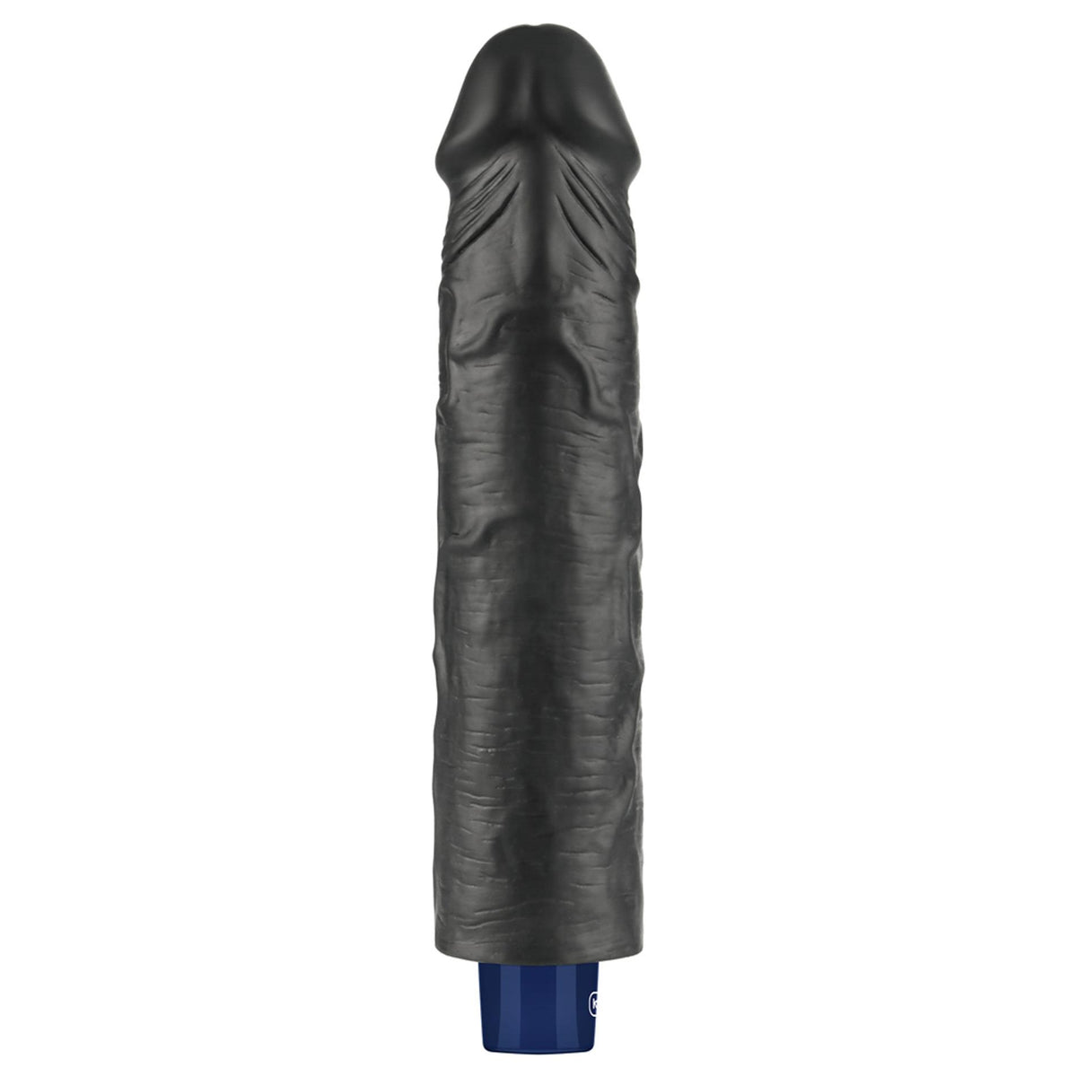 8-Realistyczne dildo wibrujące Lovetoy Softee czarne USB 24 cm-8