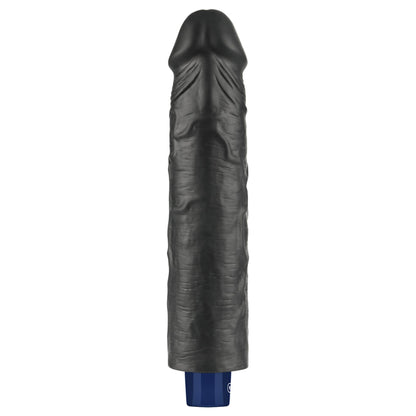 8-Realistyczne dildo wibrujące Lovetoy Softee czarne USB 24 cm-8