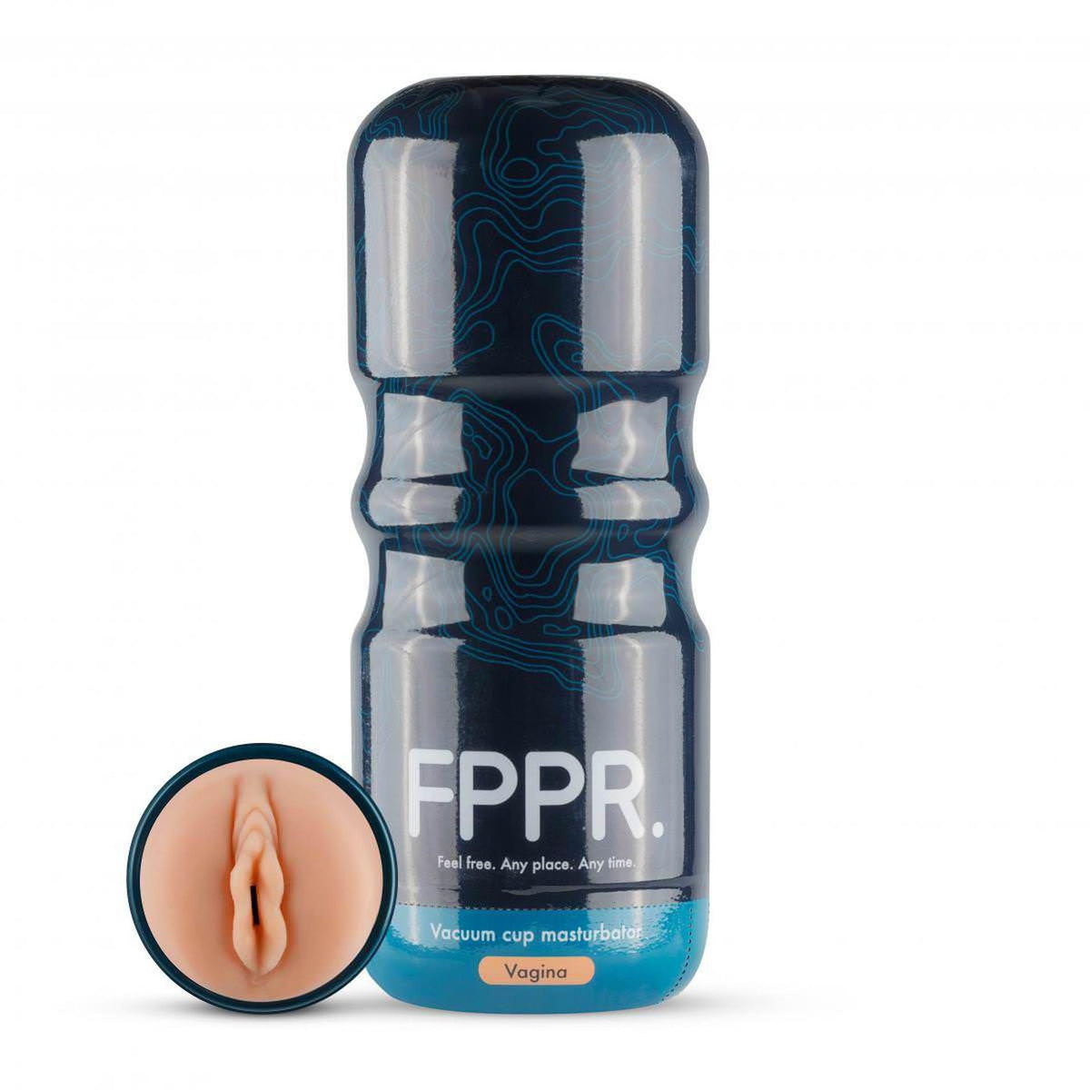 8-Masturbator waginy FPPR brązowy TPE 18 cm-8