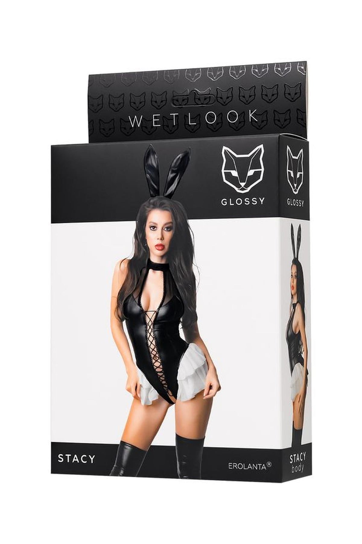 8-Body wetlook Glossy Stacy czarne M-8