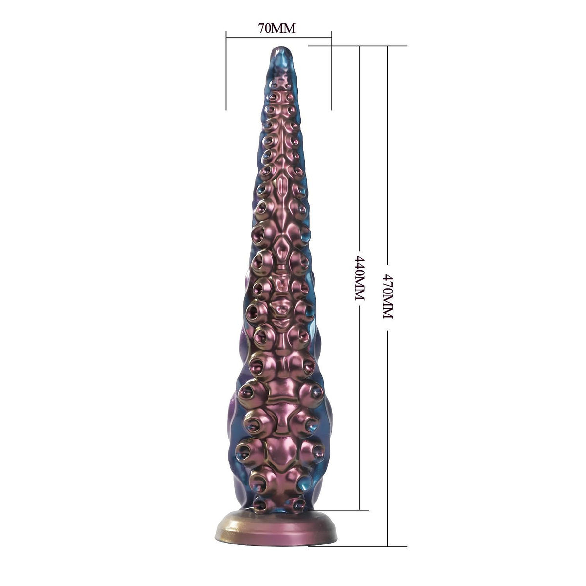 8-Power Monsters Maelstrom Beastlord – 47 cm Rippled Monster Silicone Dildo-8
