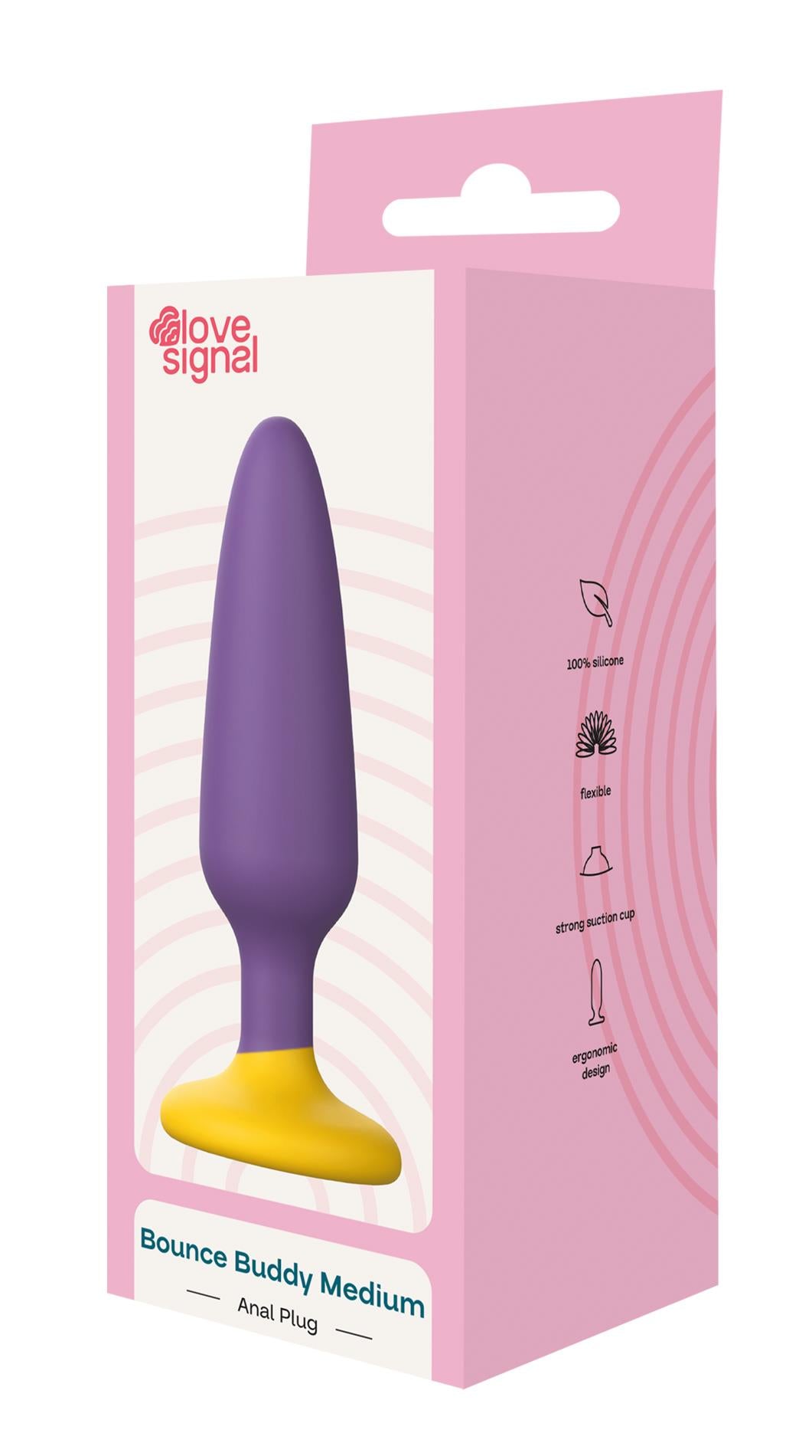 7-Korek analny silikonowy Bounce Buddy Medium Dream Toys 11 cm-7