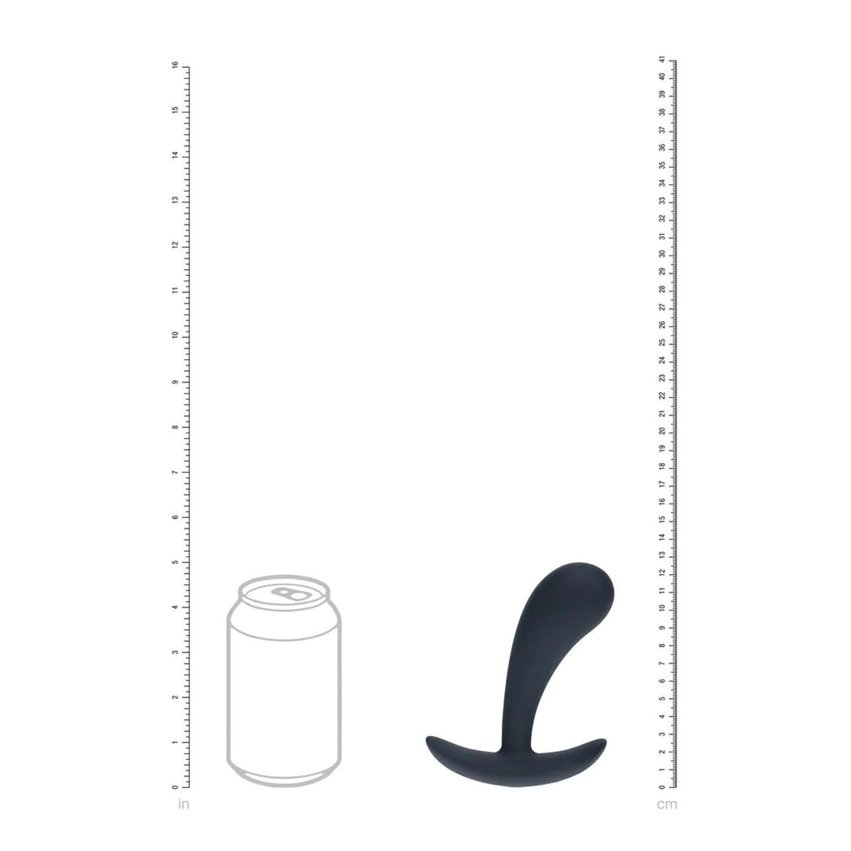6-Masażer prostaty wibrujący silikonowy Levelz M czarny 12,5cm-6