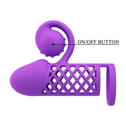 7-Przedłużka na penisa Romance stymulator łechtaczki 10 wibracji USB-7