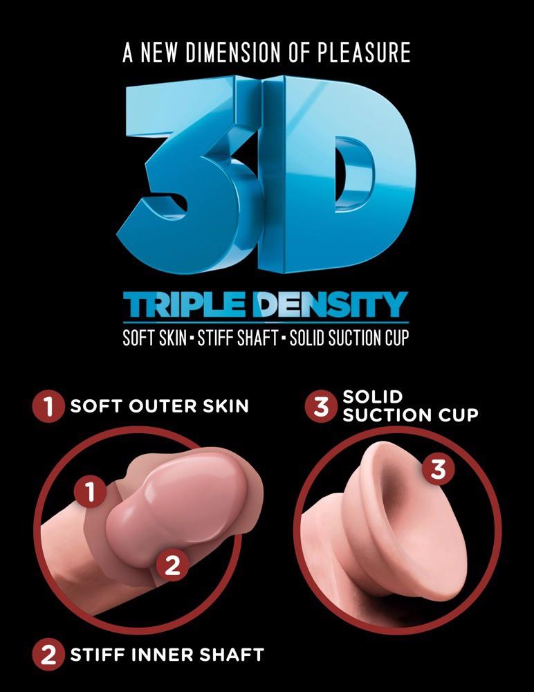 7-Dildo TPE King Cock Plus z jądrami 20,3 cm-7