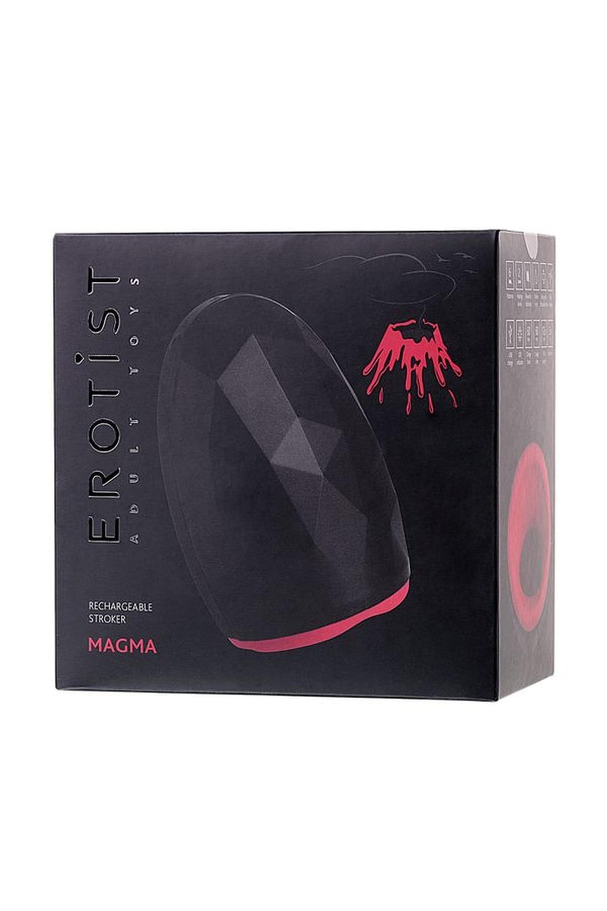 6-Masturbator Erotist Magma podgrzewany silikonowy czarny doładowywany 12 cm-6