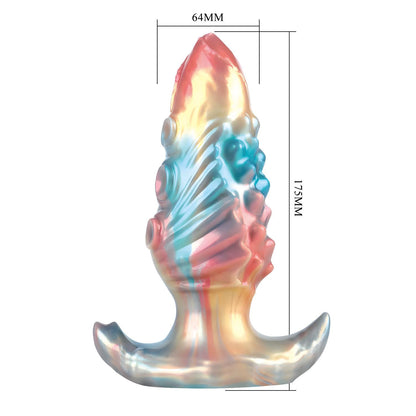 8-Korek analny silikonowy pompowany Power Ebon Leviathan 18 cm-8