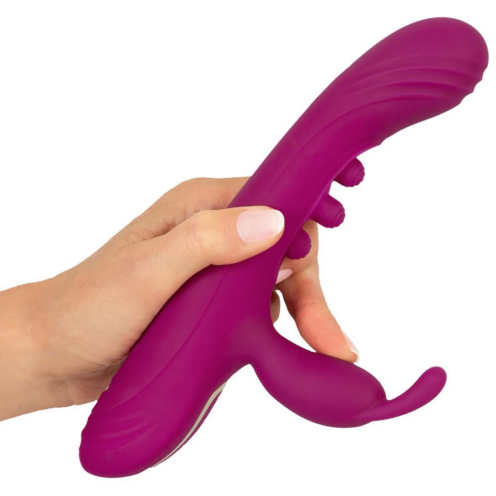 7-Wibrator króliczek Javida 2F squirt silikonowy USB 22,5 cm-7