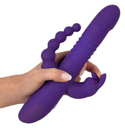 9-Wibrator króliczek Sweet Smile Triple Thrusting USB-9