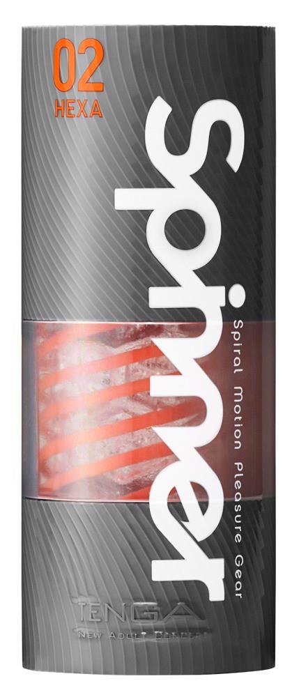 7-Masturbator spinner Tenga Hexa przezroczysty 13 cm-7