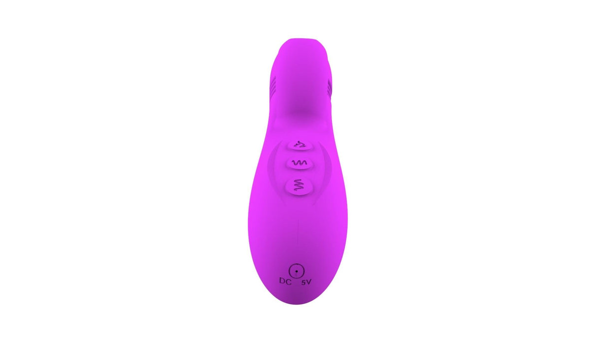 10-Wibrator króliczek Ella silikonowy podgrzewany posuwisty USB-10