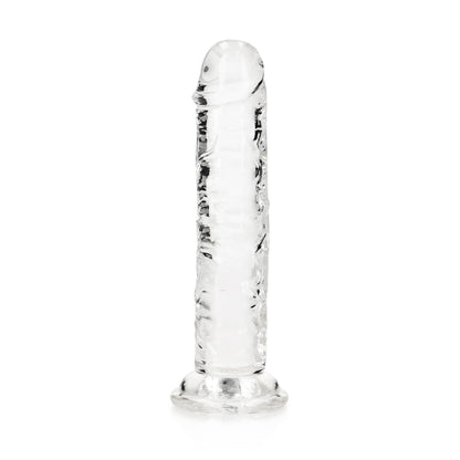 7-Dildo realistyczne RealRock przezroczyste z przyssawką 14 5 cm-7