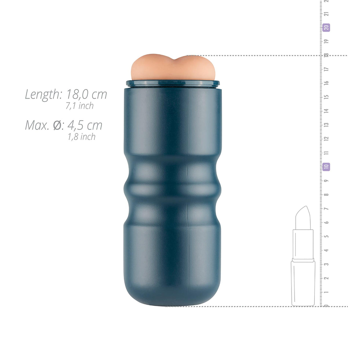 8-Masturbator analny FPPR beżowy 18 cm-8