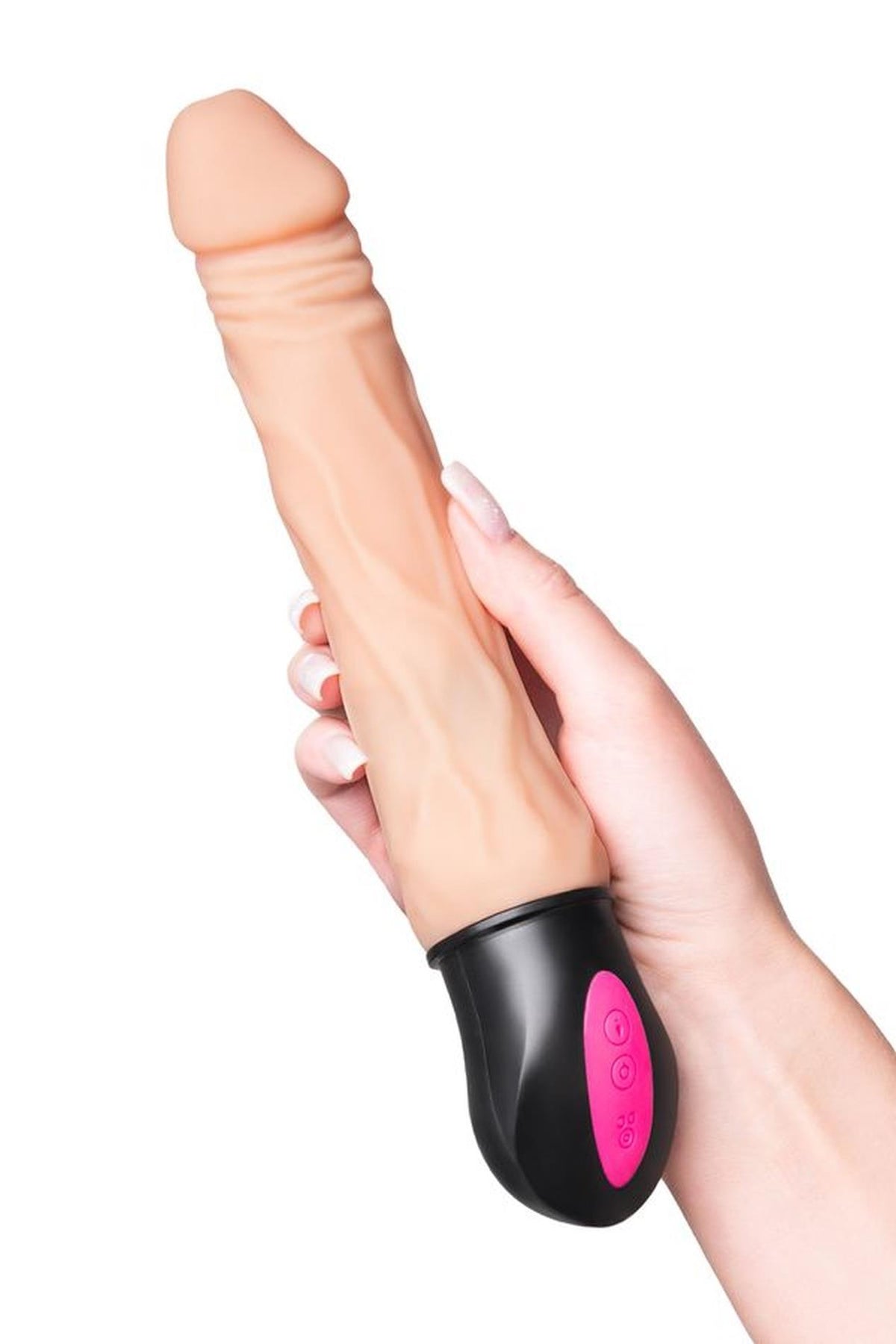 10-Wibrator grzewczy elastyczny TPE A-Toys Benedick 19 cm-10
