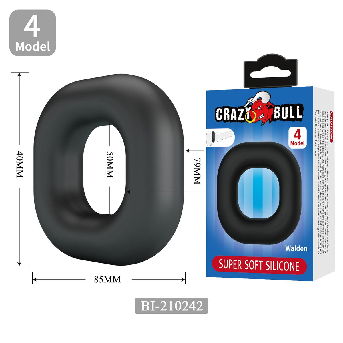 8-Zestaw 56 silikonowych pierścieni erekcyjnych Crazy Bull-8