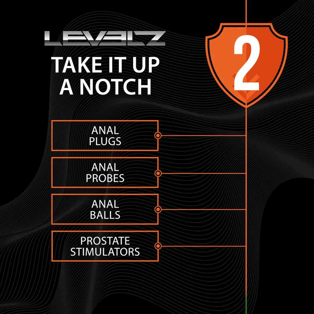 6-Masażer prostaty silikonowy Levelz L czarny 15 cm-6