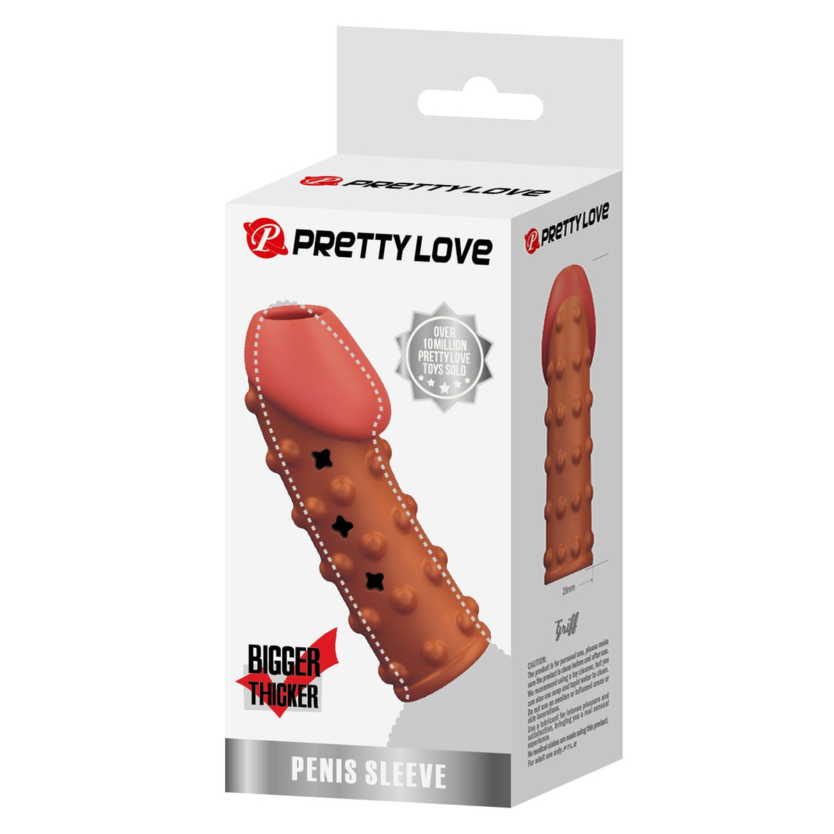 5-Nakładka przelotowa na penisa Pretty Love TPR wodoodporna-5