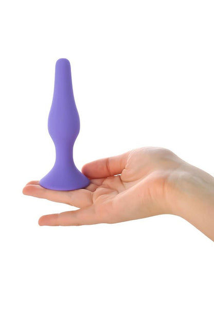 5-Korek analny silikonowy z przyssawką A-Toys fioletowy 10 cm-5