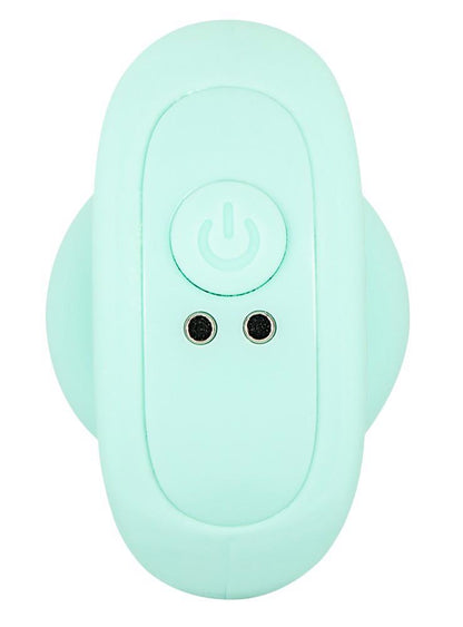 8-Mini korek analny wibrujący Cuties zielony USB-8