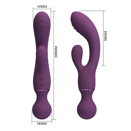 6-Wibrator króliczek Pretty Love silikonowy USB 20 cm-6