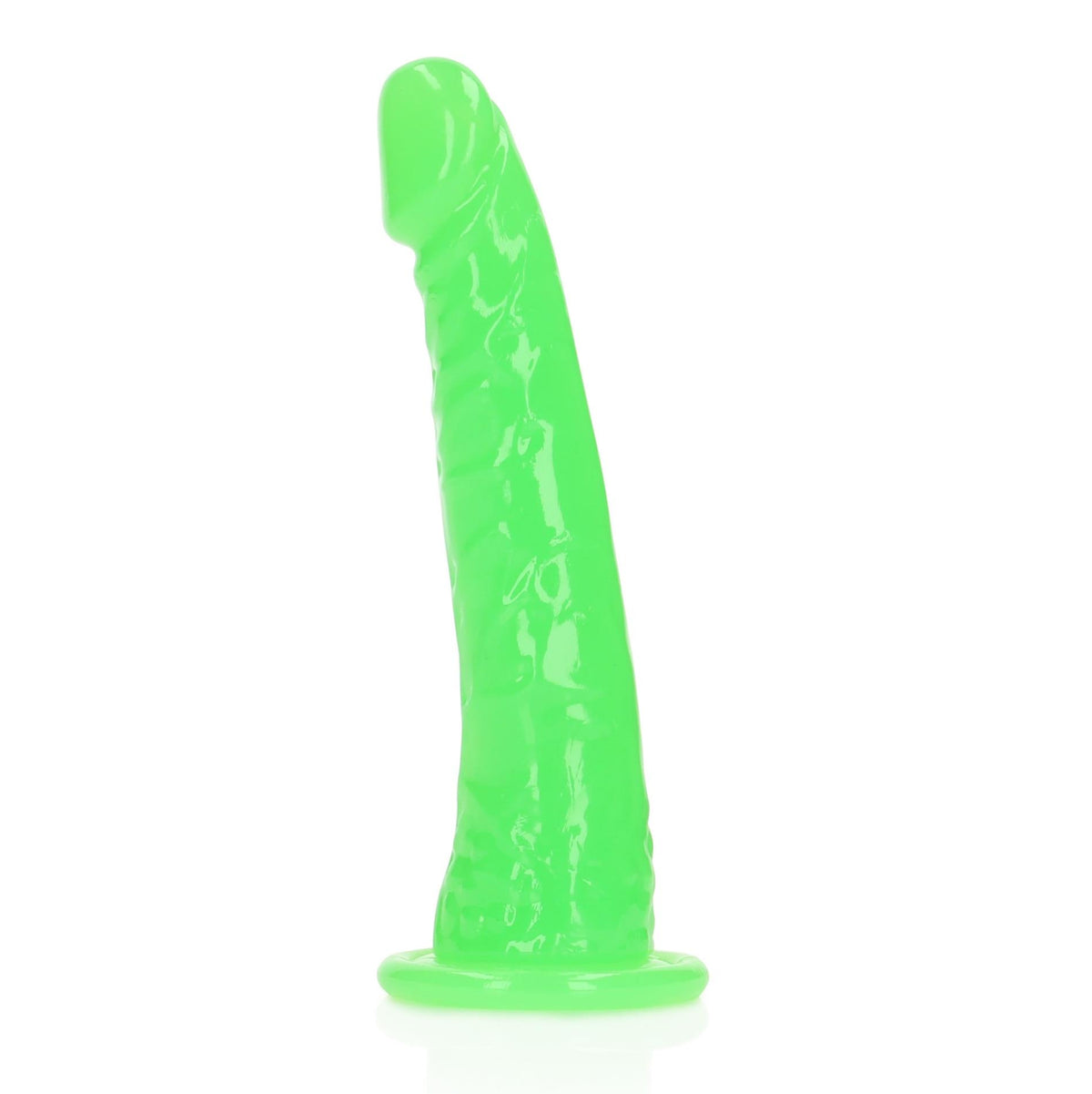 7-Dildo realistyczne RealRock świecące w ciemności z przyssawką 15,5 cm-7